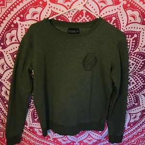 Olive Green Hamsa Crew